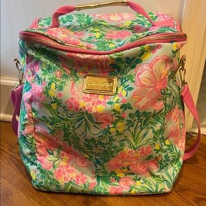 Lilly Pulitzer Pink and Green Floral soft Cooler
